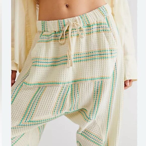 Free People Chill Mode Pant Harem Waffle Size Large - Picture 3 of 6